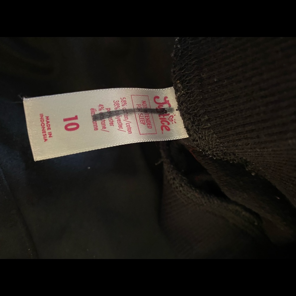 Justice sweatpants! In good shape!